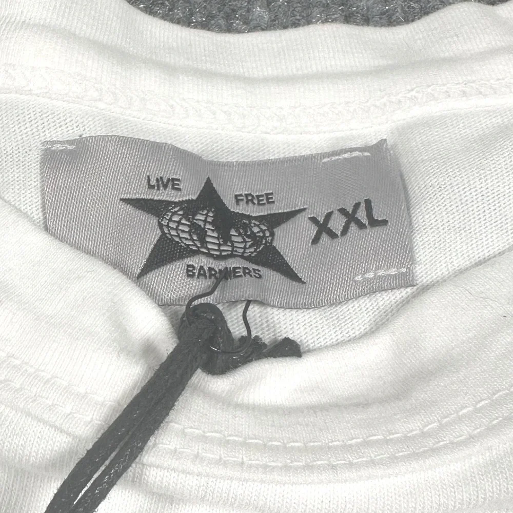 BARRIERS X 2PAC SHAKUR‎ White T Shirt Size XXL